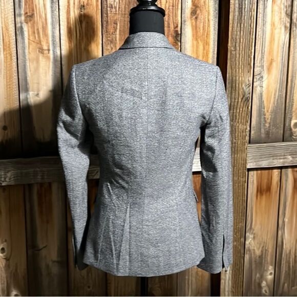 Calvin Klein blazer pockets wool blend lined blue gray white 2 FIRM on PRICE - Picture 7 of 9